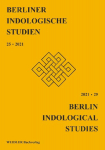 Berliner Indologische Studien, Band 25