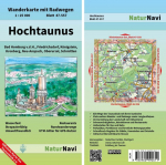 Hochtaunus 1 : 25 000, Blatt 47-557: Wanderkarte mit Radwegen. Bad Homburg v.d.H., Friedrichsdorf, K&ouml;nigstein, Kronberg, Neu-Anspach, Oberursel, Schmitten