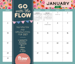 Go with the Flow: Inspiration and Organization for 2027 : A Magnetic Monthly Calendar for Fridge, Wall, or Desk
