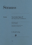 Richard Strauss - Vier Lieder op. 27: Instrumentation: Voice and Piano