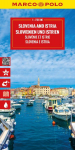 Slovenia and Istria Marco Polo Map: Stra&szlig;enkarte und Autokarte mit sehenswerten Strecken, Highlights und digitaler Erweiterung
