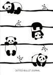 Cute Pandas - Dotted Bullet Journal: Medium A5 - 5.83X8.27