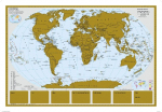 Scratchmap/Rubbelkarte THE WORLD: Wandkarte/Poster
