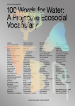 100 Words for Water: A Projective Ecosocial Vocabulary