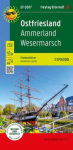 freytag & berndt Freizeitkarte Ostfriesland, Erlebnisf&uuml;hrer 1:170.000: Ammerland - Wesermarsch, mit touristischen Infos auf R&uuml;ckseite, wasserfest und rei&szlig;fest.