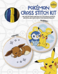 Pok&eacute;mon Cross Stitch Book & Kit: Includes patterns and materials to stitch Pikachu & Piplup, & Eevee, and charts for 16 other Pok&eacute;mon projects