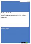 Humor in Mark Twains The Awful German Language