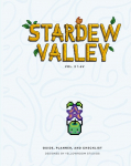 1.6v Stardew Valley: The Original Fanmade Gaming Guide, Planner, and Checklist: Hardbound Cover