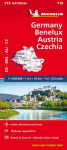 Germany, Benelux, Austria, Czech Republic - Michelin National Map 719: Map