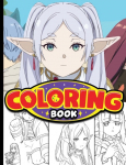 Frieren Beyond Journeys End Coloring book for kids and Teens: Frieren Coloring book - Clear and Easy Coloring Designs for Kids and Teens