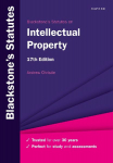 Blackstone's Statutes on Intellectual Property