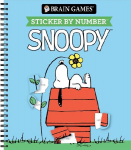 Brain Games - Sticker by Number: Snoopy (Officially Licensed Peanuts Product)