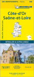 Michelin Burgund Ost: Stra&szlig;en- und Tourismuskarte 1:150.000