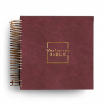 Illustrating Bible CSB - Spiral Bound Bible Journal, Cranberry