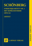 Arnold Sch&ouml;nberg - Streichquartett Nr. 2 op. 10 mit Sopranstimme: Instrumentation: String Quartets