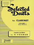 Selected Duets for Clarinet Volume 1 Easy to Medium Classical Clarinet Duets Rubank Educational Library Sheet Music for Students and Teachers Woodwind Duet Book by Himie Voxman