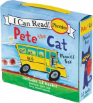 Pete the Cat 12-Book Phonics Fun!: A Box of 12 Mini-Books Featuring Short and Long Vowel Sounds