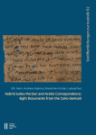 Hybrid Judeo-Persian and Arabic Correspondence: Eight Documents from the Cairo Genizah