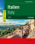 Italien, Autoatlas 1:150.000, freytag & berndt: Stra&szlig;enatlas mit Spiralbindung, Camping- und Stellpl&auml;tze, Freizeitinfos