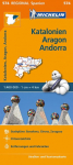 Michelin Katalonien, Aragon, Andorra. Stra&szlig;en- und Tourismuskarte 1:400.000