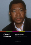 Selected Writings, Volume 1: Toward a New African Art Discourse