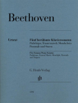 F&uuml;nf ber&uuml;hmte Klaviersonaten op. 13, op. 26, op. 27 Nr. 2, op. 28 und op. 31 Nr. 2: Instrumentation: Piano solo