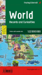 freytag & berndt Poster World map for Children, english, with metal ledges 1:22 Mio.: 137,5 x 96 cm, World Records, colorful, Illustrated World Map for Kids
