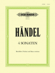4 Sonaten f&uuml;r Blockfl&ouml;te (Violine) und Basso continuo HWV 360/362/365/369