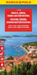MARCO POLO Reisekarte Kroatien, Serbien, Bosnien und Herzegowina 1:650.000: Slowenien, Kosovo, Montenegro - Stra&szlig;enkarte und Autokarte mit sehenswerten Strecken, Highlights und digitaler Erweiterung