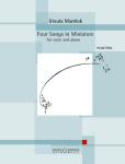 Four Songs in Miniature. Gesang und Klavier: for voice and piano. Partitur.
