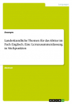 Landeskundliche Themen f&uuml;r das Abitur im Fach Englisch. Eine Lernzusammenfassung in Stichpunkten