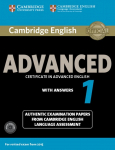 Cambridge English Advanced 1 for updated exam.Students Book with answers and downloadable audio
