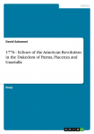 1776 - Echoes of the American Revolution in the Dukedom of Parma, Piacenza and Guastalla