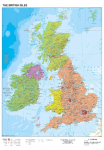 The British Isles political: Papierposter