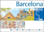 Barcelona Double: Pocket size, pop up map of Barcelona city centre