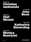 Plakatkampagnen der Schaub&uuml;hne 2018 bis 2022: Christian Jankowski, John Bock, Olaf Nicolai, Katharina Sieverding und Monica Bonvicini