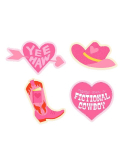 Fictional Cowboy Stickers - Sticker Set of 4