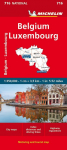 Michelin Belgien Luxemburg: Stra&szlig;en- und Tourismuskarte 1: 350 000