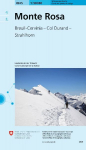 494S Monte Rosa Schneesportkarte: Breuil-Cervinia - Col Durand - Strahlhorn