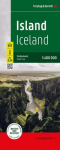 Island, Stra&szlig;enkarte 1:400.000, freytag & berndt, Softcover: Wasserfest und rei&szlig;fest