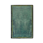 Pacific Blue (Old Leather Collection) Mini Lined Softcover Flexi Journal (Elastic Band Closure)