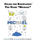Color for Knowledge: The Name Michael