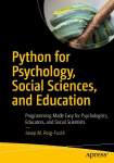 Python for Psychology, Social Sciences, and Education: Programming Made Easy for Psychologists, Educators, and Social Scientists