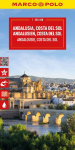 Andalusia, Costa del Sol Marco Polo Map: Sevilla, Cordoba, Granada - Stra&szlig;enkarte und Autokarte mit sehenswerten Strecken, Highlights und digitaler Erweiterung