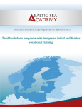 Dual bachelors programs with integrated initial and further vocational training