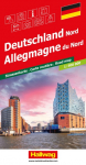 Hallwag Strassenkarte Deutschland Nord 1:500.000: Inkl. Transitpl&auml;ne, Ortsverzeichnis und Reiseinformationen