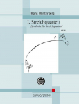 I. Streichquartett: Symfonie f&uuml;r Streichquartett. Streichquartett. Partitur und Stimmen.