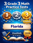 3 Florida FAST Grade 3 Math Practice Tests: Full-Length Test Prep with Detailed Answer Explanations