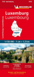 Michelin Luxemburg: Stra&szlig;en- und Tourismuskarte 1:150.000