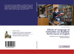 Effects of Language of Instruction on Students Performance in English: Experience from Secondary Schools in Dodoma,Tanzania